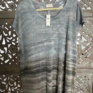 Boho Anthropologie Short Sleeved Tunic by Cirana XL